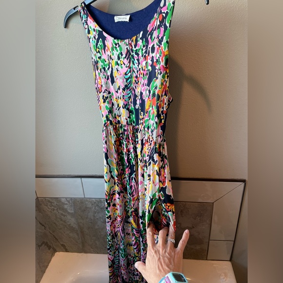 Beeson River. Long colorful dress. Size M - Picture 2 of 3